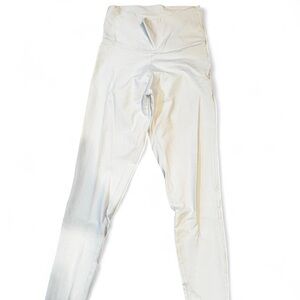 White High-Waisted Leggings